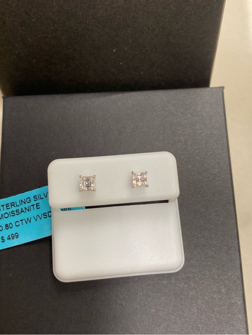 Dainty Moissanite Stud Earrings